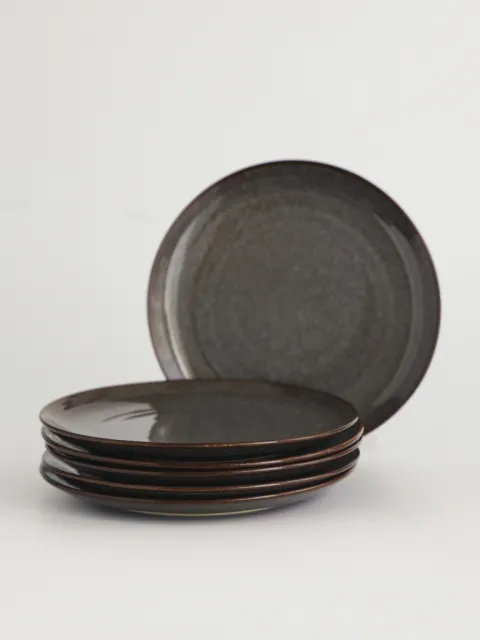 Set x6 Plato Postre Serena Porcelana Azul 20,5 cm