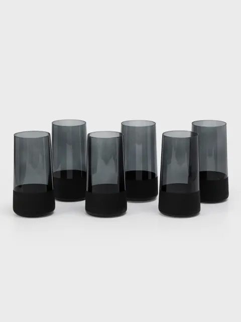 Set x6 Vaso Effect Negro 540 ml