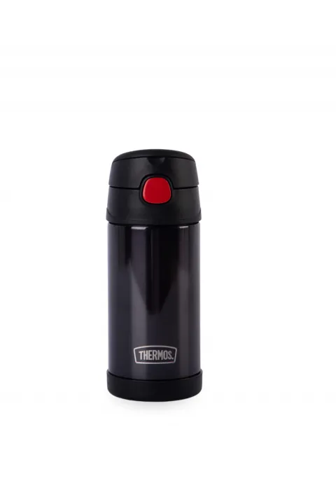 Botella Térmica con Sorbete Funtainer Thermos Negro 355 ml