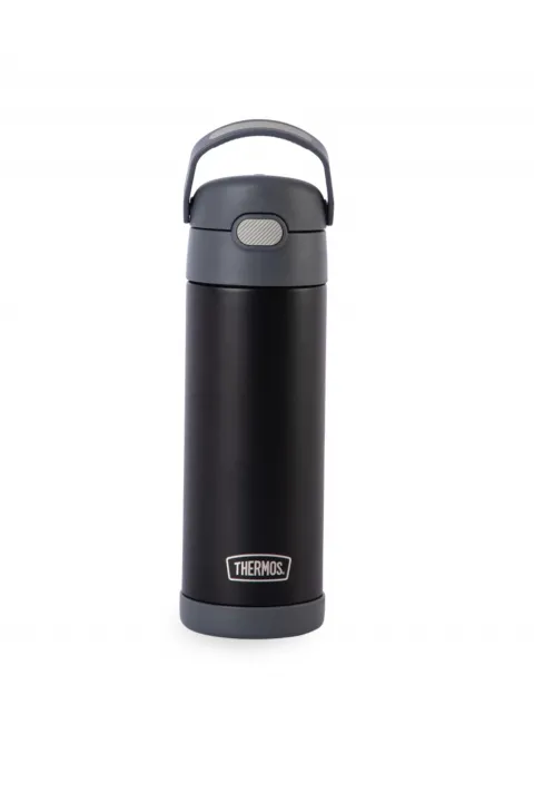 Botella Térmica con Tapa Funtainer Thermos Gris Oscuro 470 ml