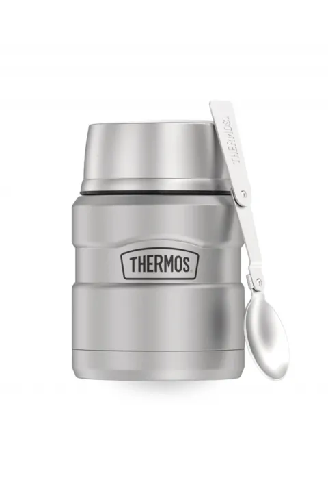 Contenedor de Comida con Cuchara Plegable Icon Thermos Acero 710 ml