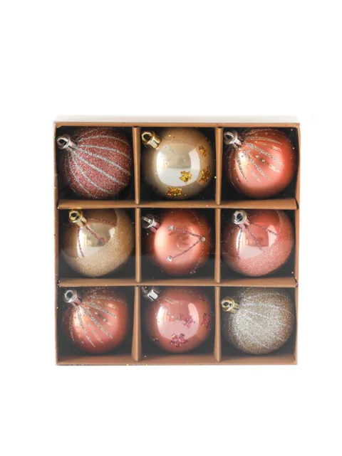 Set de esferas x9 Romantic. 6 cm