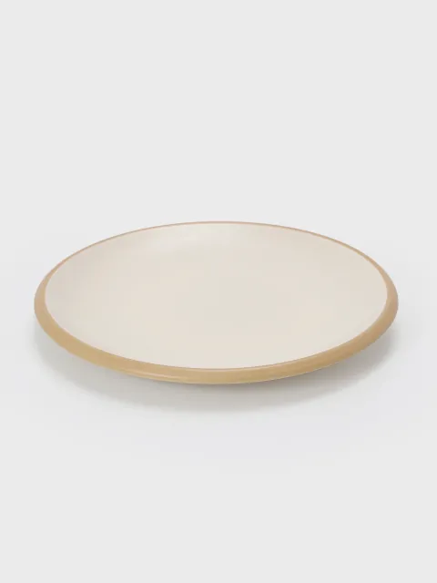 Set x6 Plato Postre Hampshire Porcelana Beige 20,5 cm
