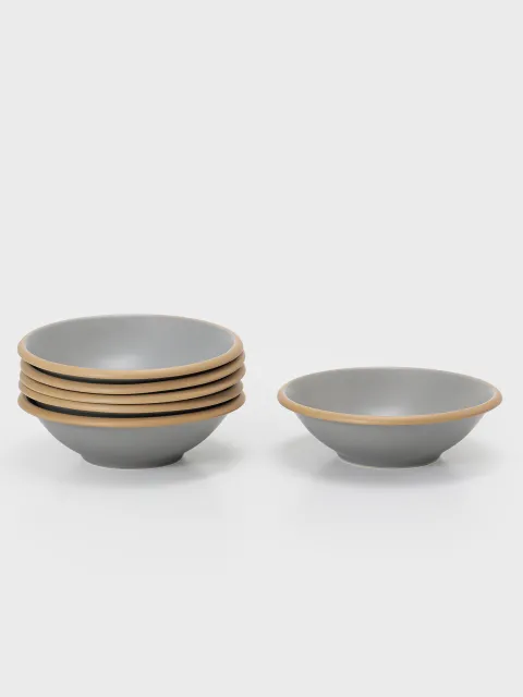 Set x6 Bowl Hampshire Porcelana Grey 19 cm