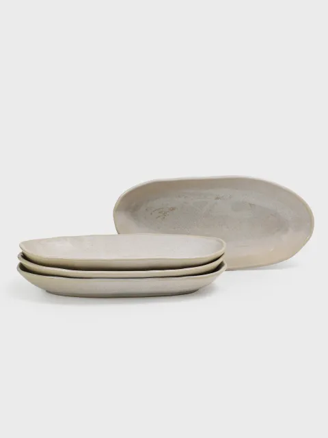 Bandeja Ovalada Bio Avant Garde Stoneware Breeze 30 x 20 cm