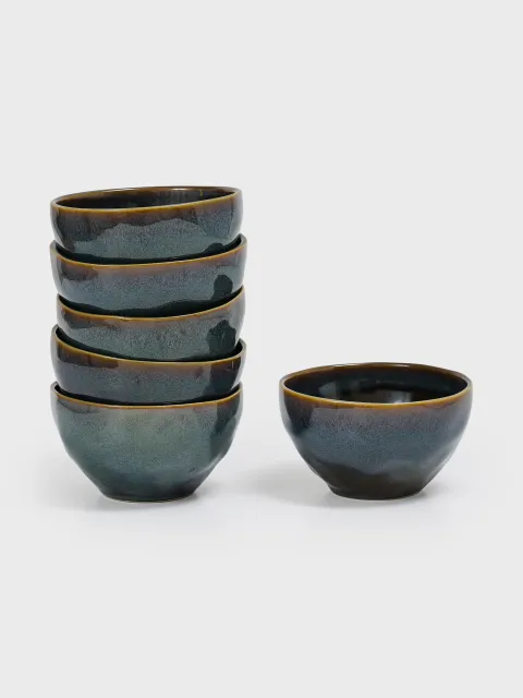 Set x 6 bowl orgánico Avant Garde stoneware 558ml Oceano