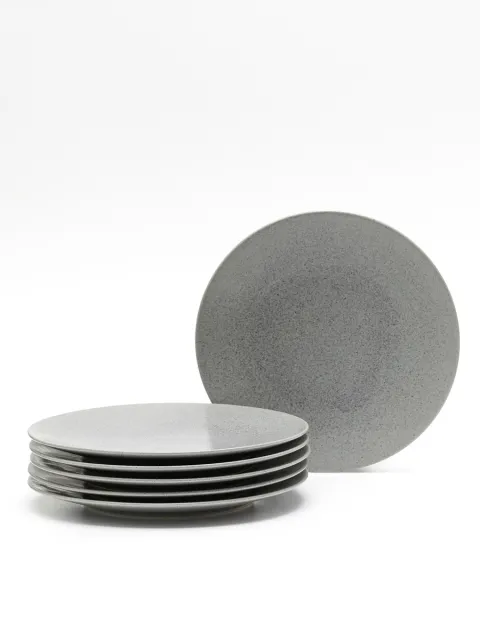 Set x6 Plato Playo Kernow Porcelana Gris 27,5 cm